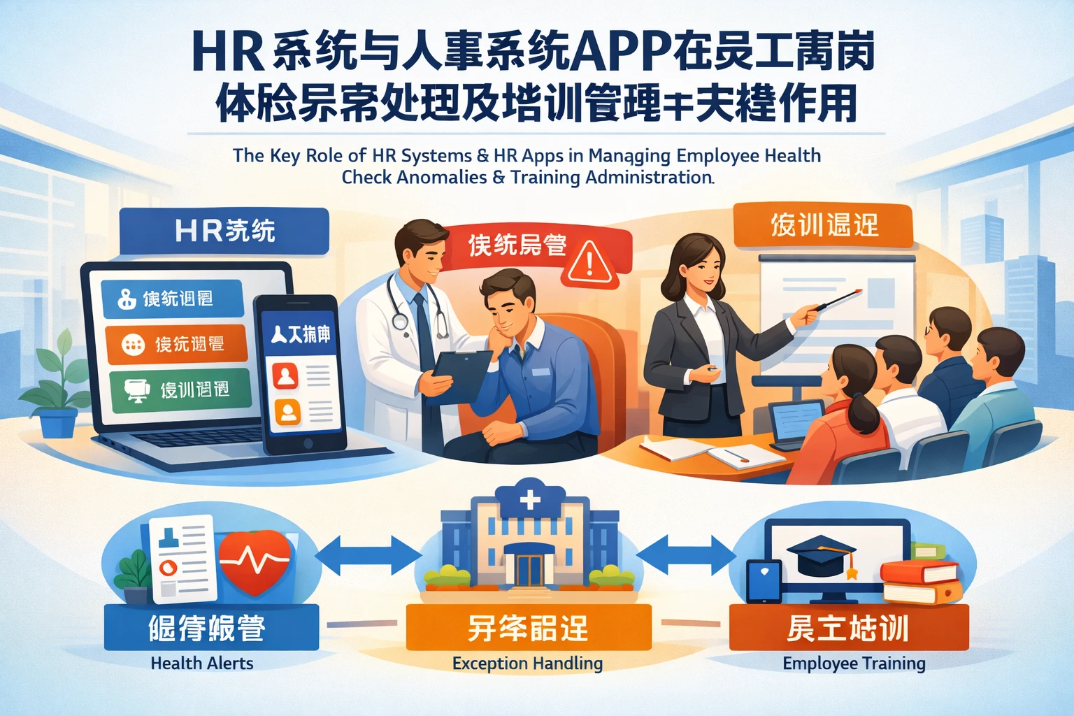 HR系统与人事系统APP在员工离岗体检异常处理及培训管理中的关键作用