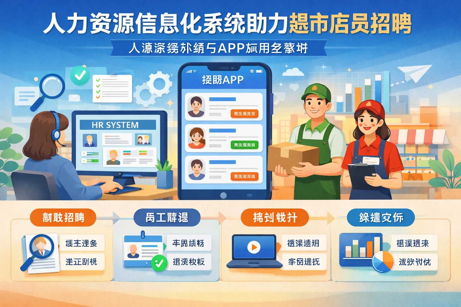 人力资源信息化系统助力超市店员招聘：人事系统升级与APP应用全解析