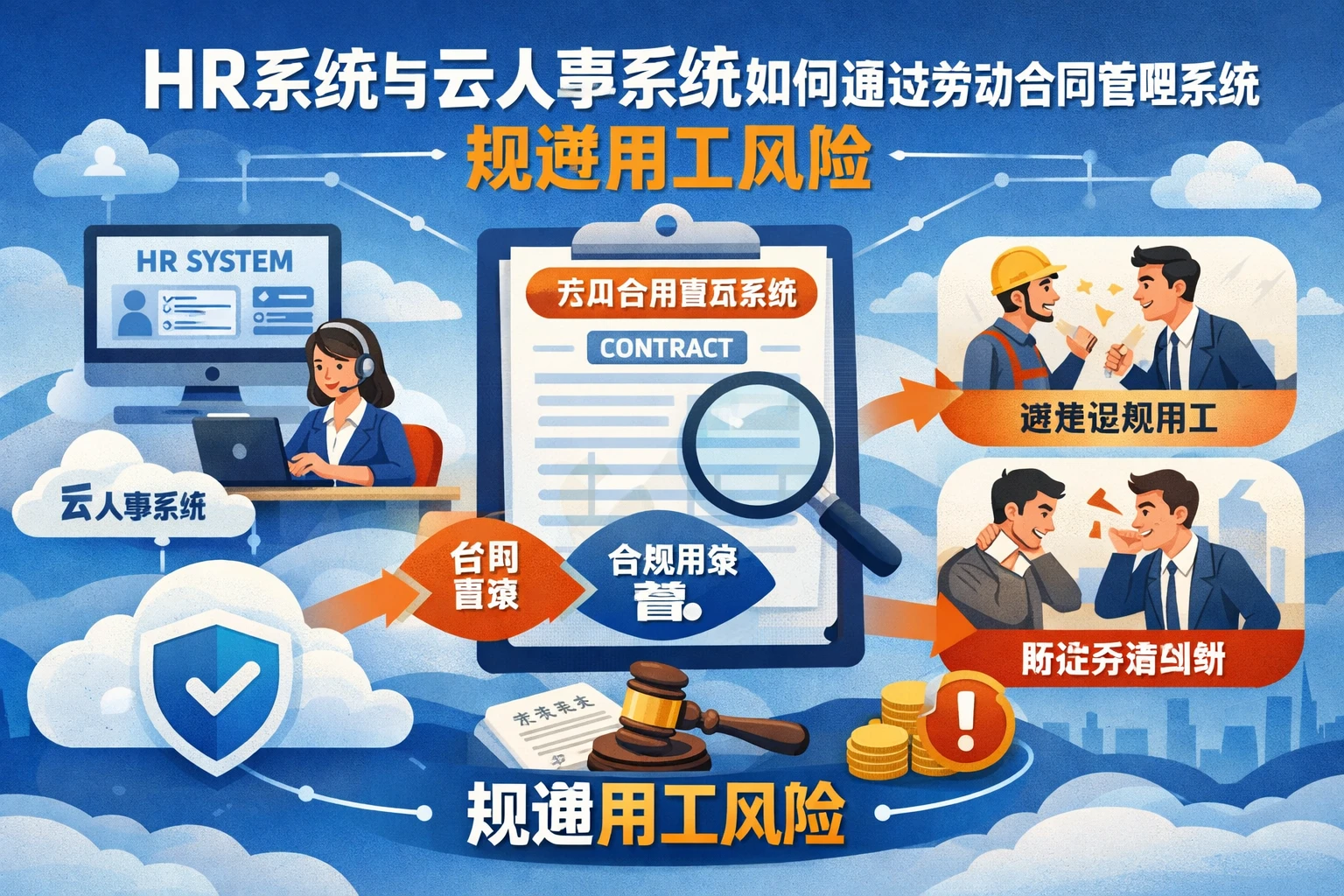 HR系统与云人事系统如何通过劳动合同管理系统规避用工风险