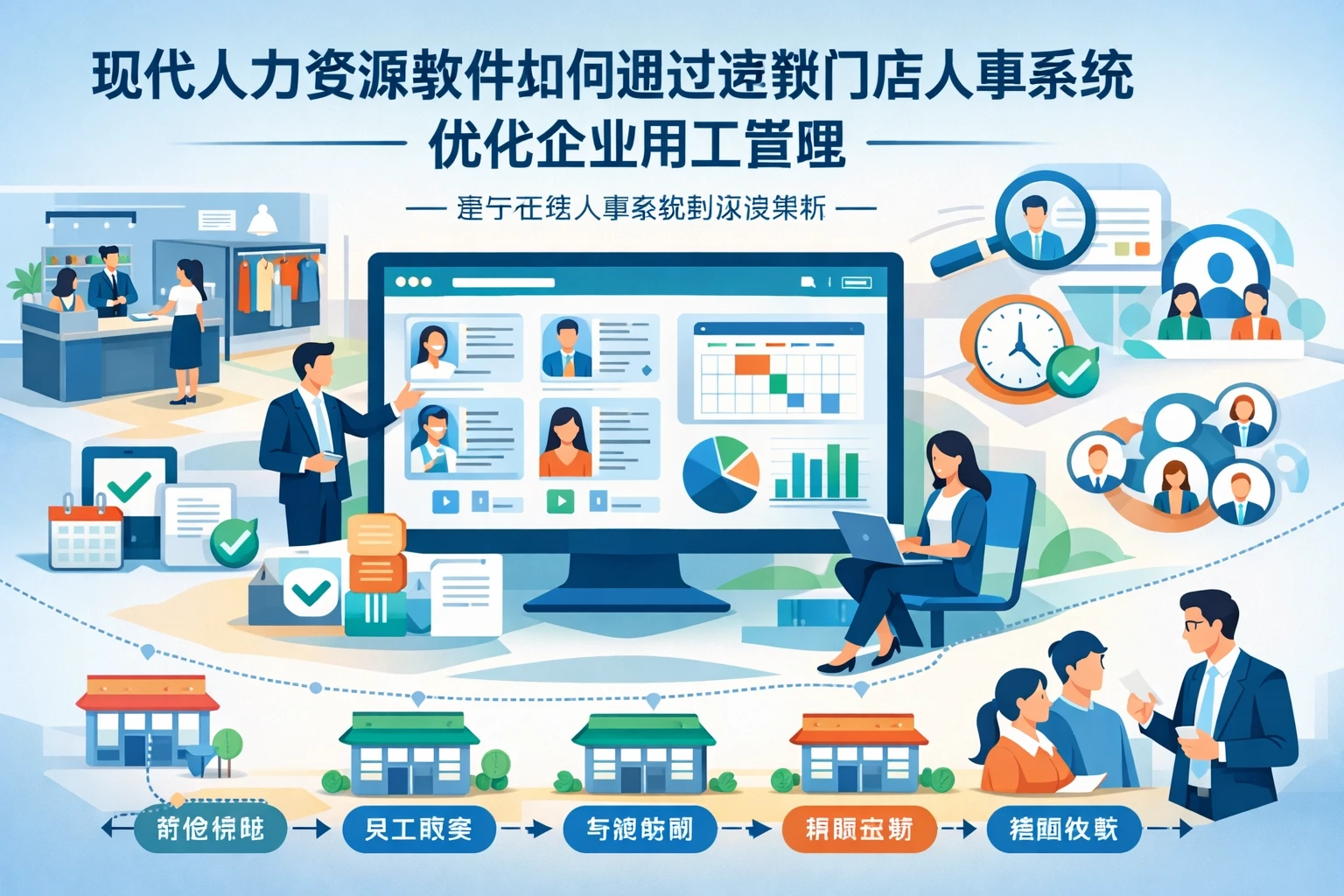 现代人力资源软件如何通过连锁门店人事系统优化企业用工管理——基于在线人事系统的深度解析