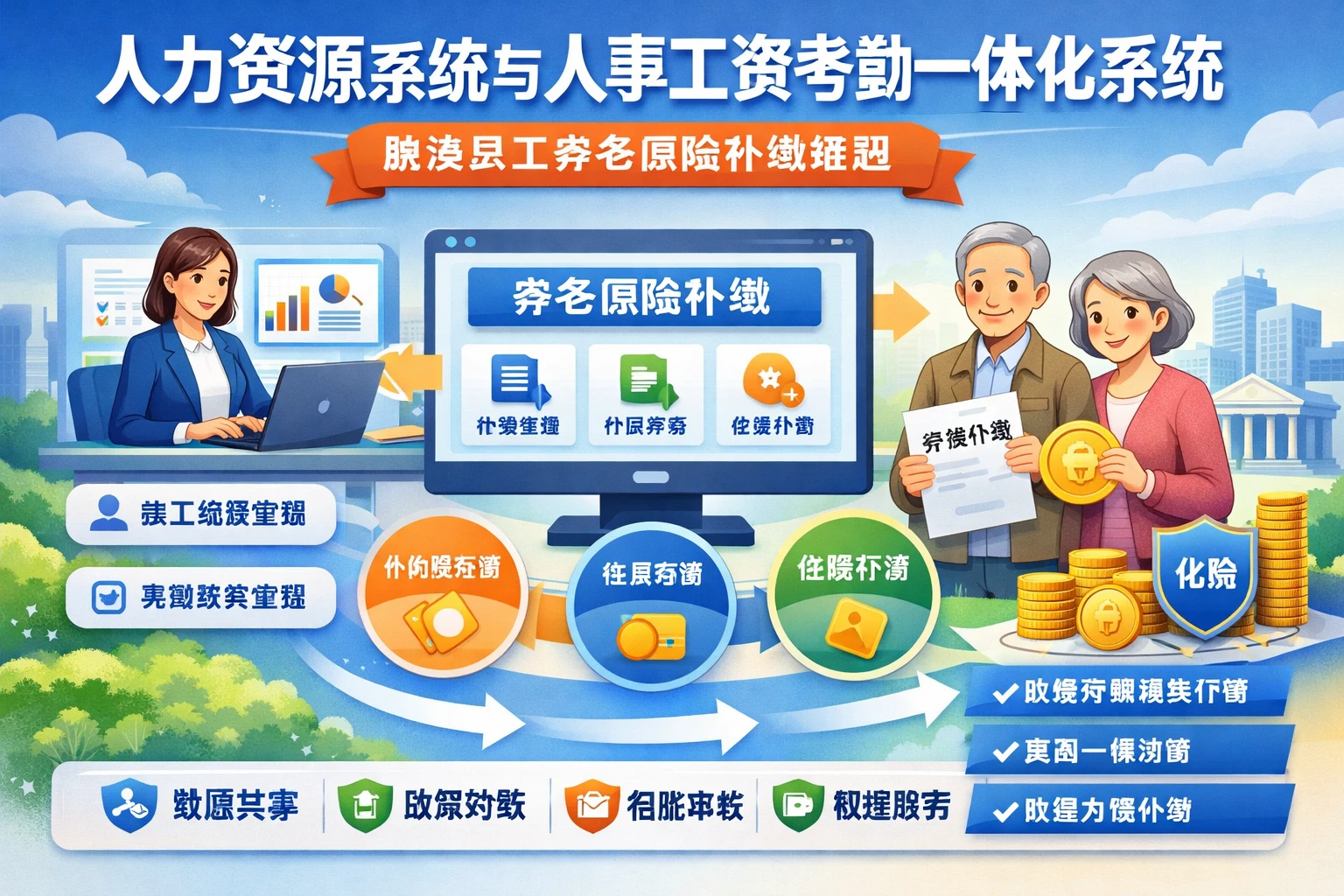 人力资源系统与人事工资考勤一体化系统:解决员工养老保险补缴难题