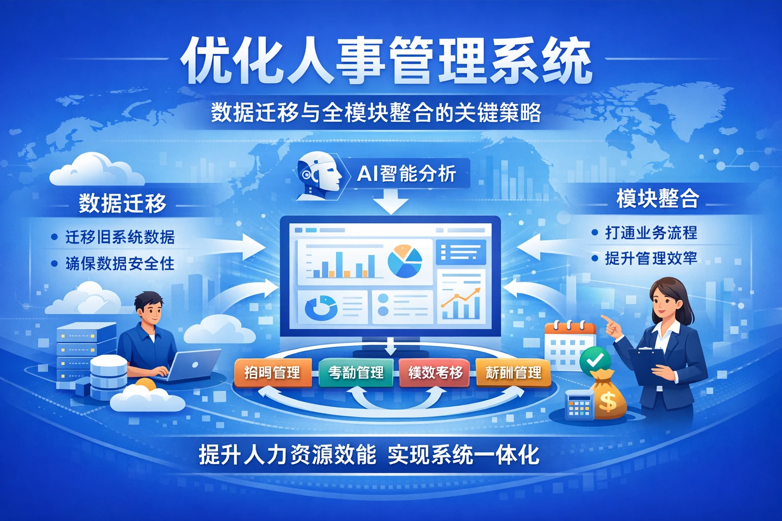 优化人事管理系统：数据迁移与全模块整合的关键策略