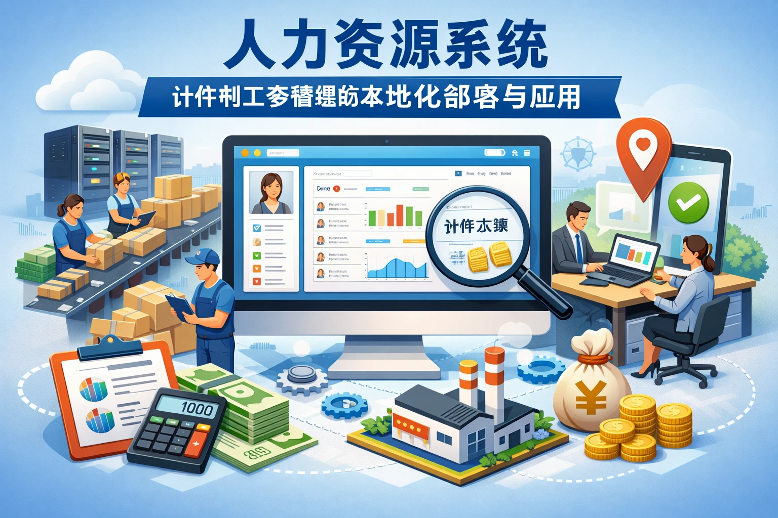 人力资源系统在计件制工资管理中的本地化部署与应用