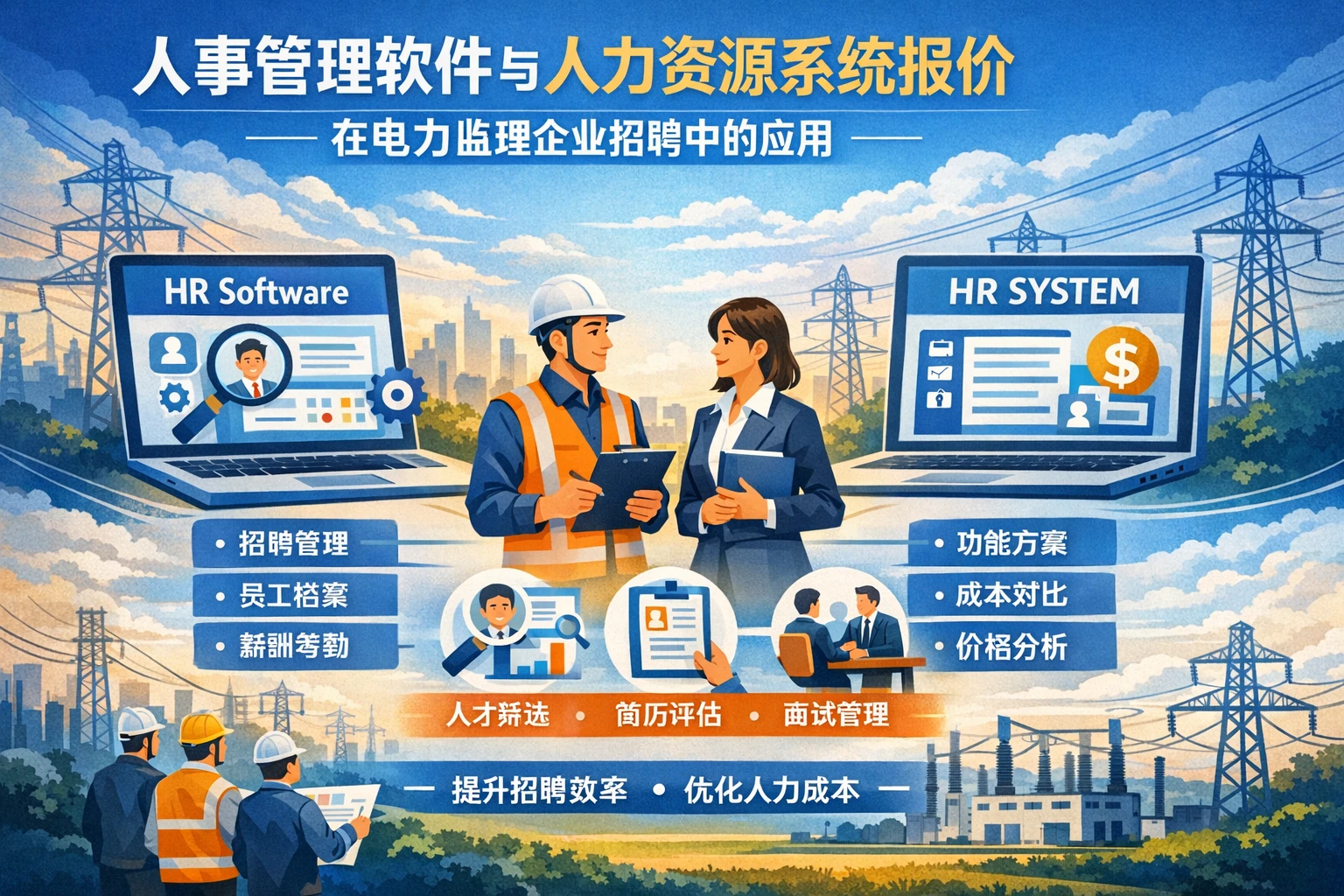 人事管理软件与人力资源系统报价在电力监理企业招聘中的应用