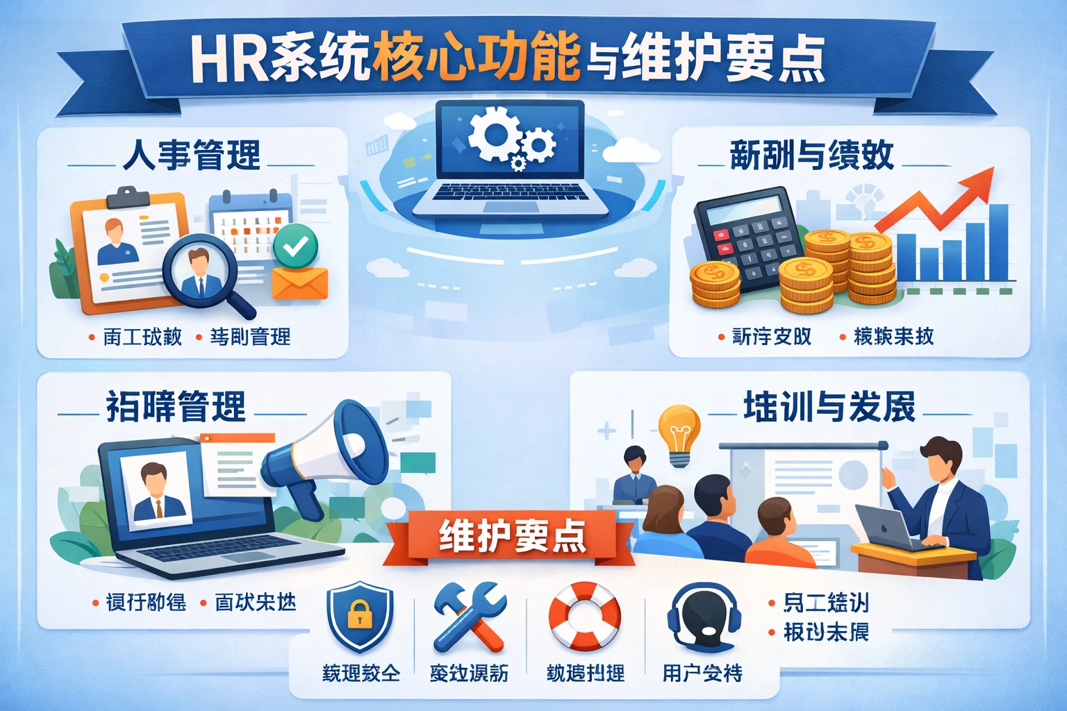 HR系统核心功能与维护要点