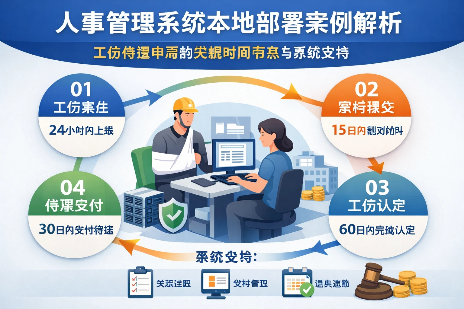 人事管理系统本地部署案例解析：工伤待遇申请的关键时间节点与系统支持