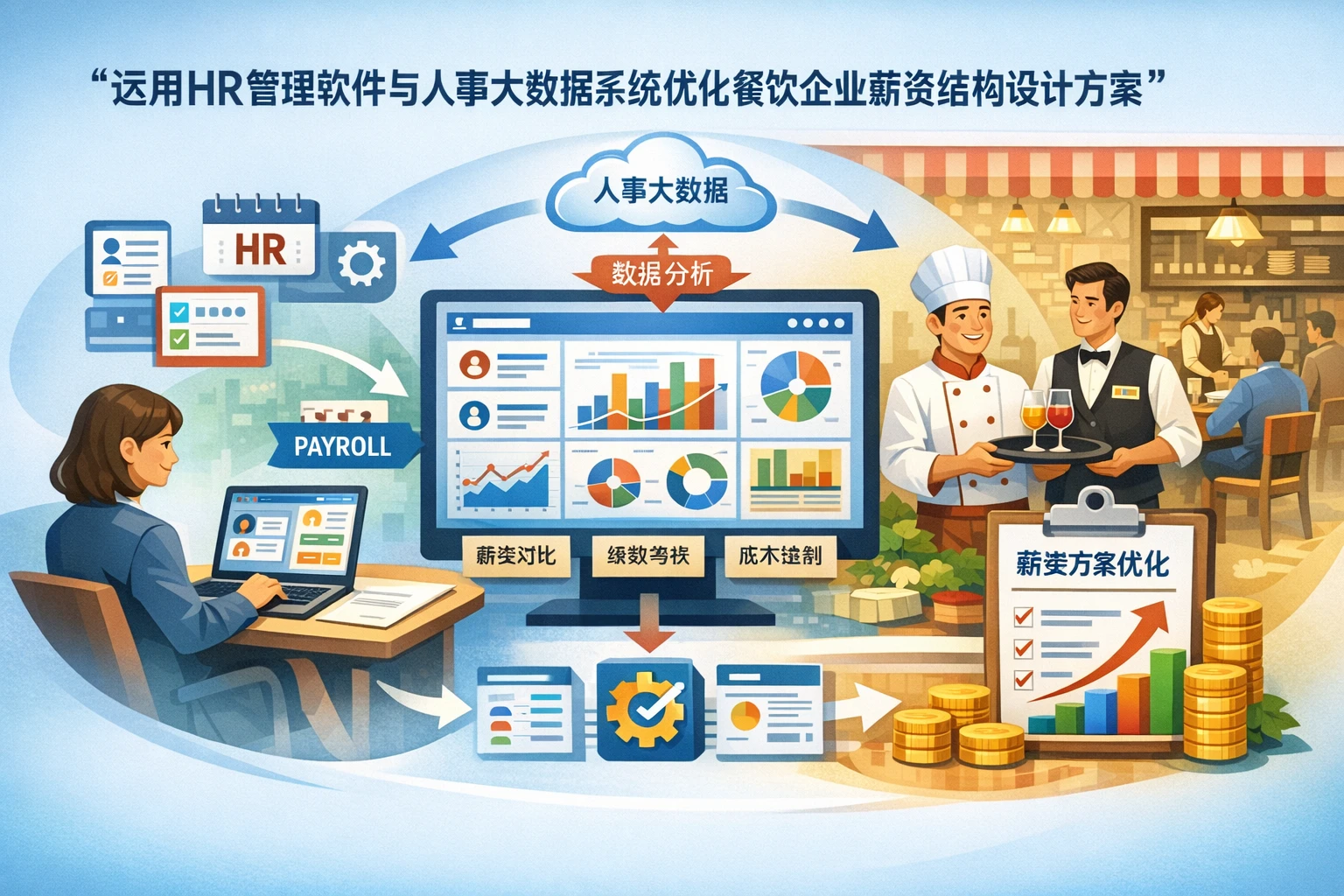 运用HR管理软件与人事大数据系统优化餐饮企业薪资结构设计方案
