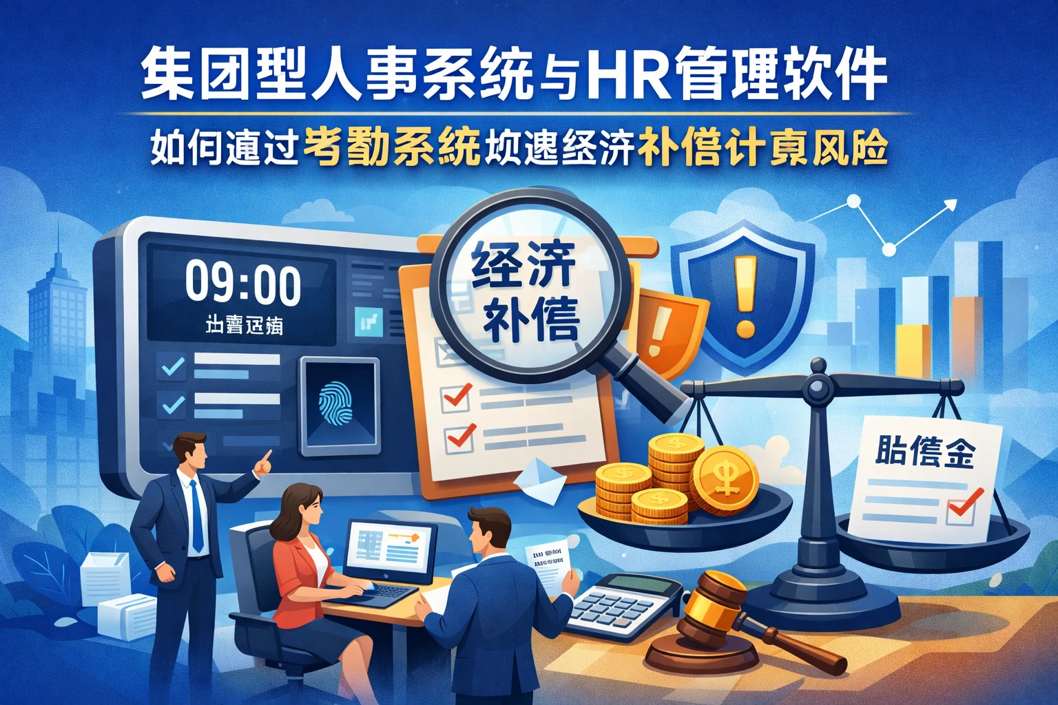 集团型人事系统与HR管理软件如何通过考勤系统规避经济补偿计算风险
