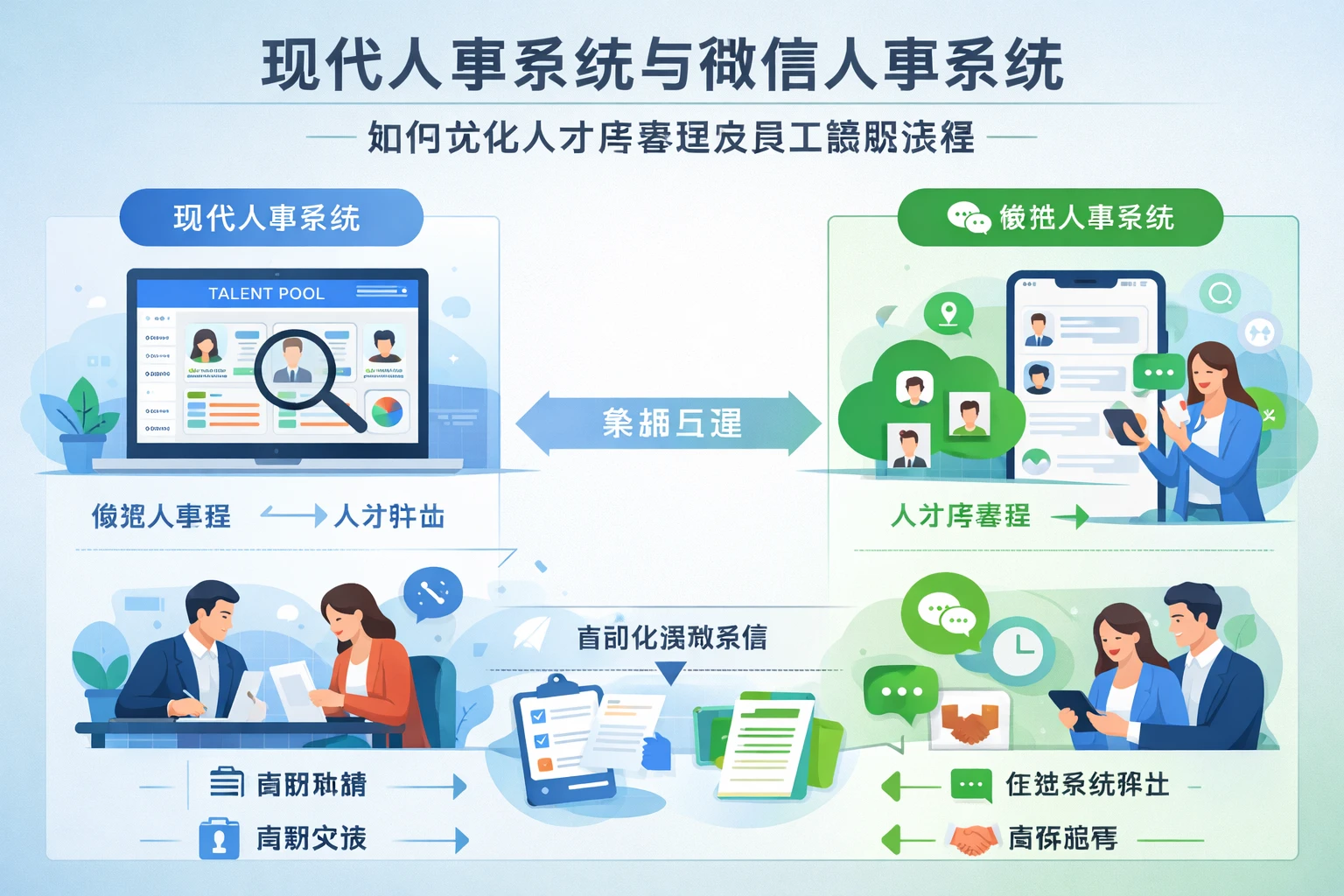 现代人事系统与微信人事系统如何优化人才库管理及员工离职流程