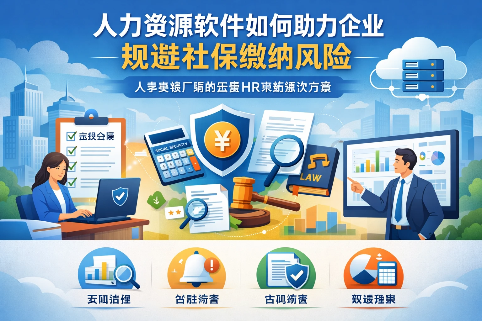 人力资源软件如何助力企业规避社保缴纳风险 - 人事系统厂商的云端HR系统解决方案