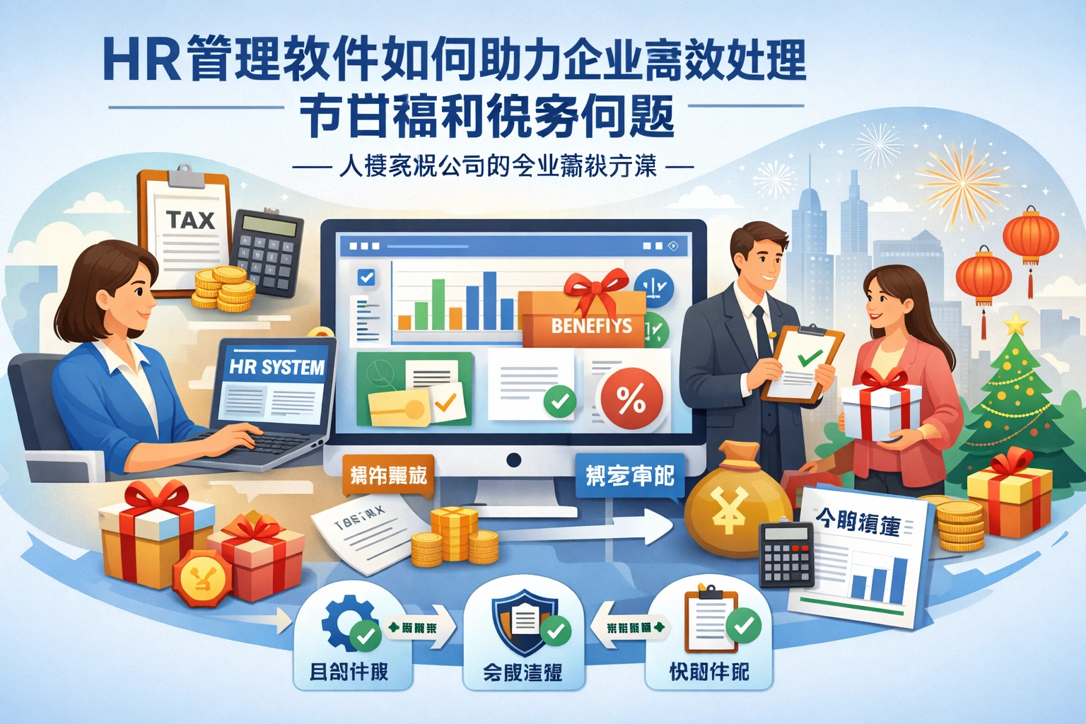 HR管理软件如何助力企业高效处理节日福利税务问题——人事系统公司的专业解决方案