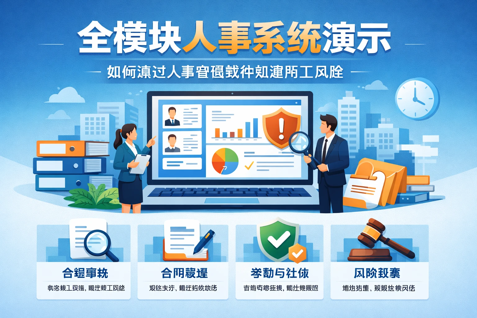 全模块人事系统演示：如何通过人事管理软件规避用工风险