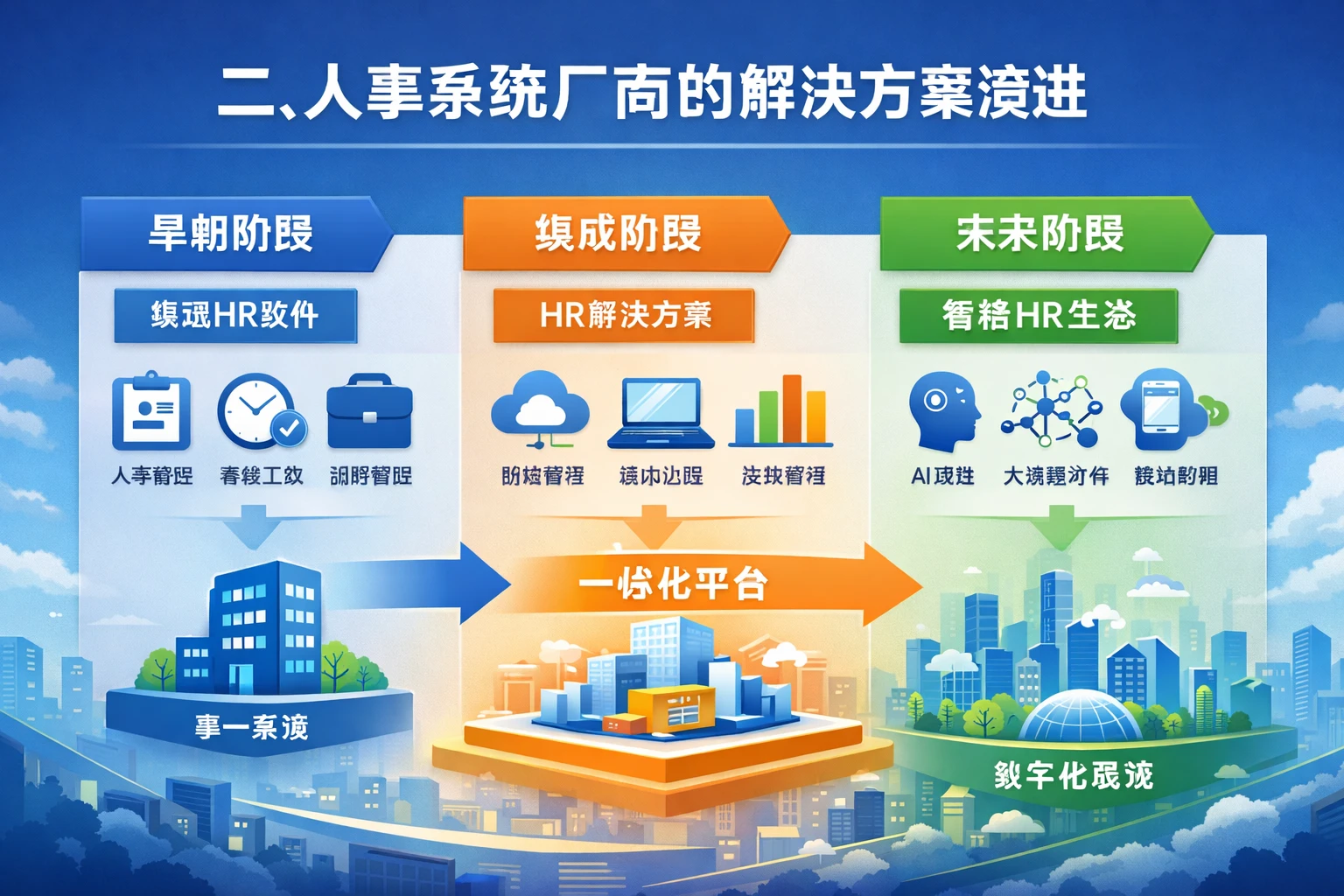 二、人事系统厂商的解决方案演进
