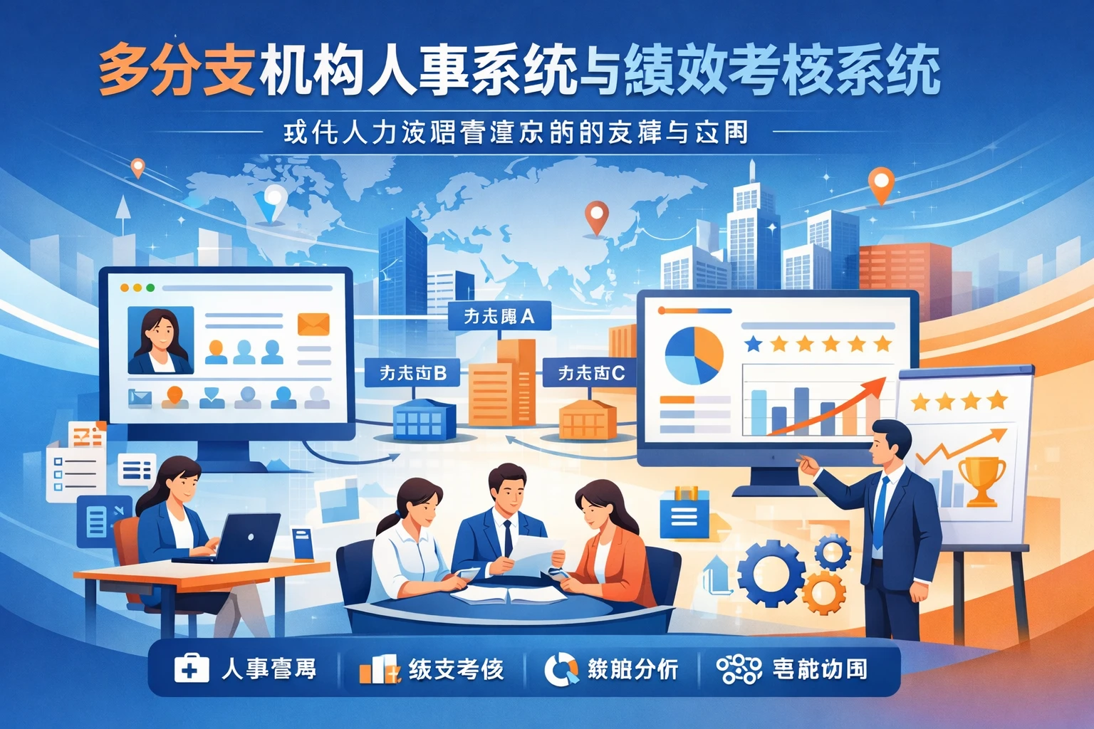 多分支机构人事系统与绩效考核系统:现代人力资源管理系统的发展与应用