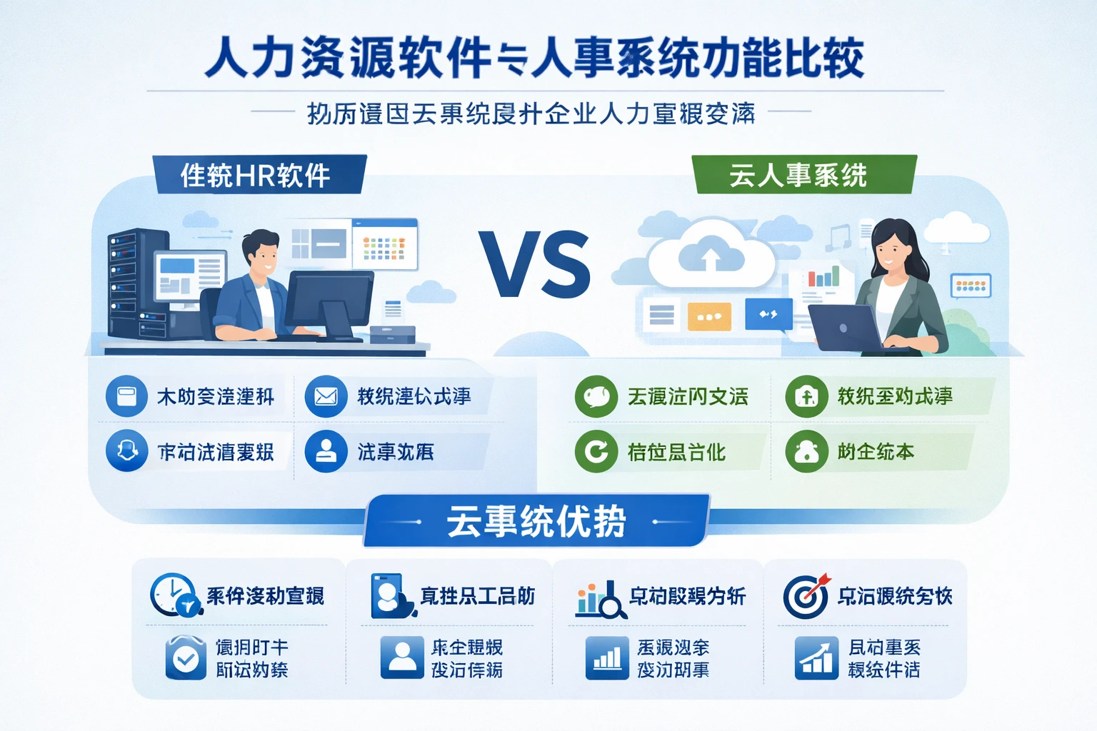 人力资源软件与人事系统功能比较:如何通过云系统提升企业人力管理效率