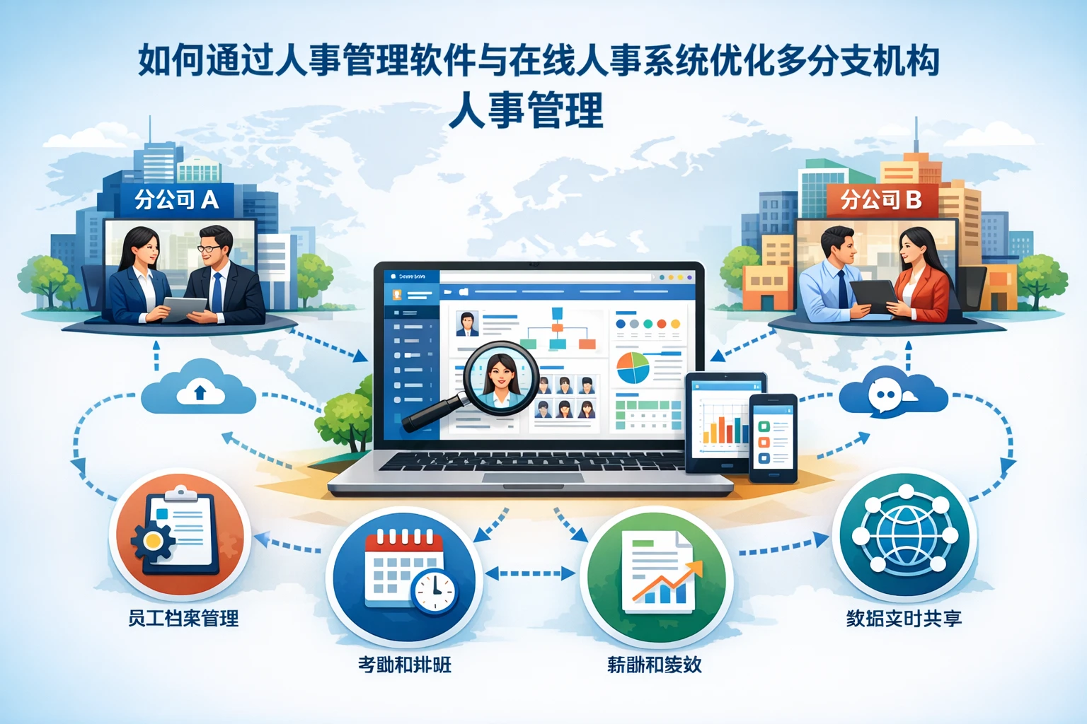 如何通过人事管理软件与在线人事系统优化多分支机构人事管理
