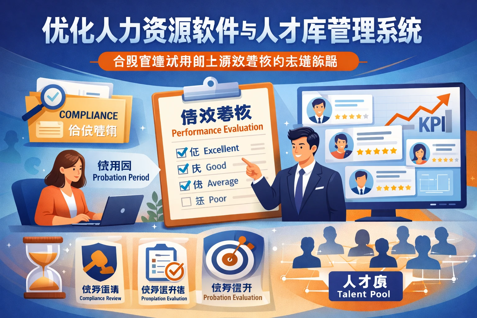优化人力资源软件与人才库管理系统：合规管理试用期与绩效考核的关键策略