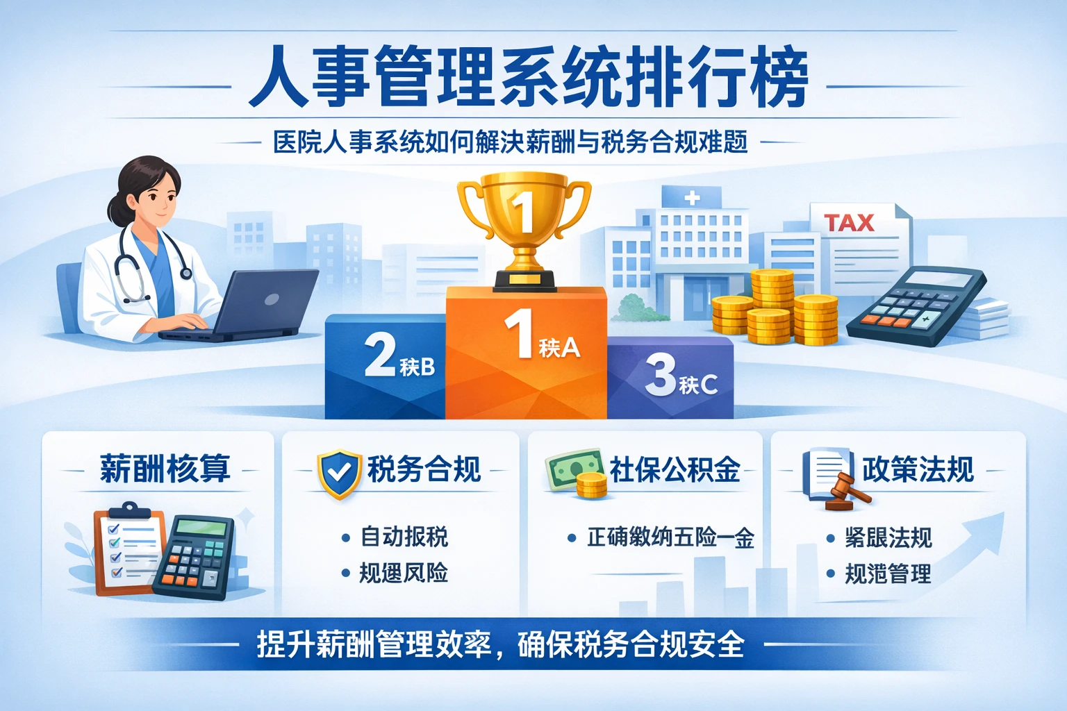 人事管理系统排行榜:医院人事系统如何解决薪酬与税务合规难题
