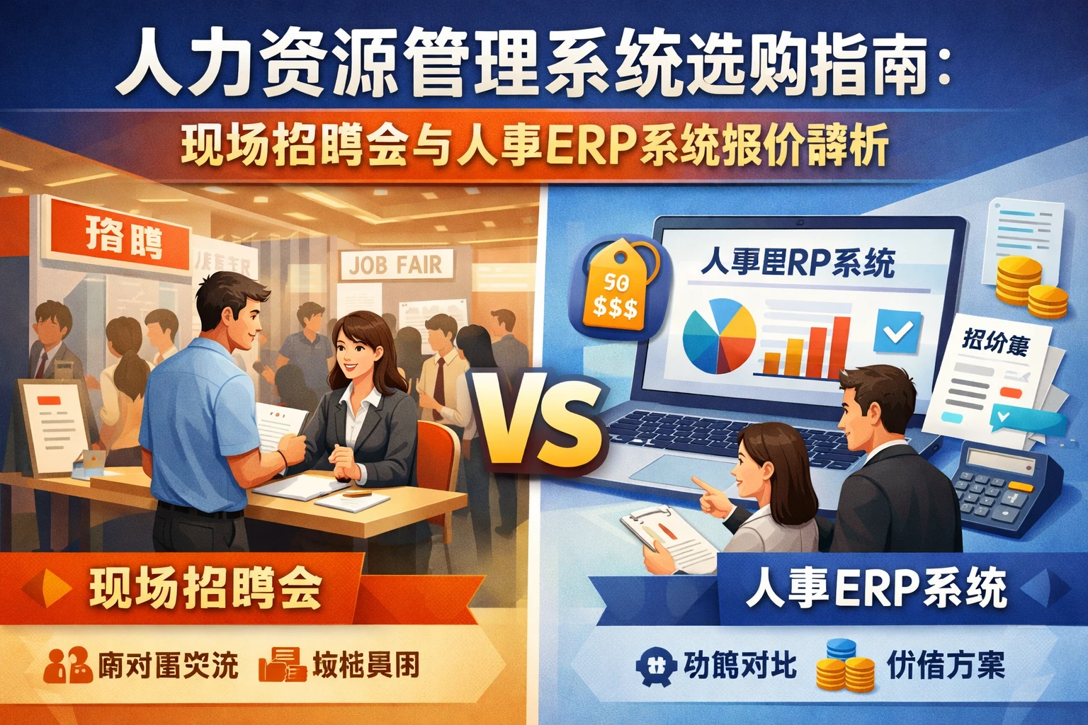 人力资源管理系统选购指南:现场招聘会与人事ERP系统报价解析