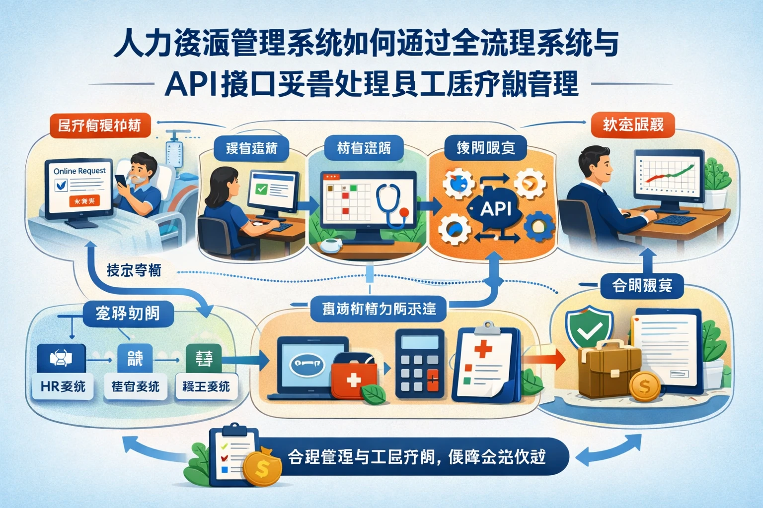 人力资源管理系统如何通过全流程系统与API接口妥善处理员工医疗期管理