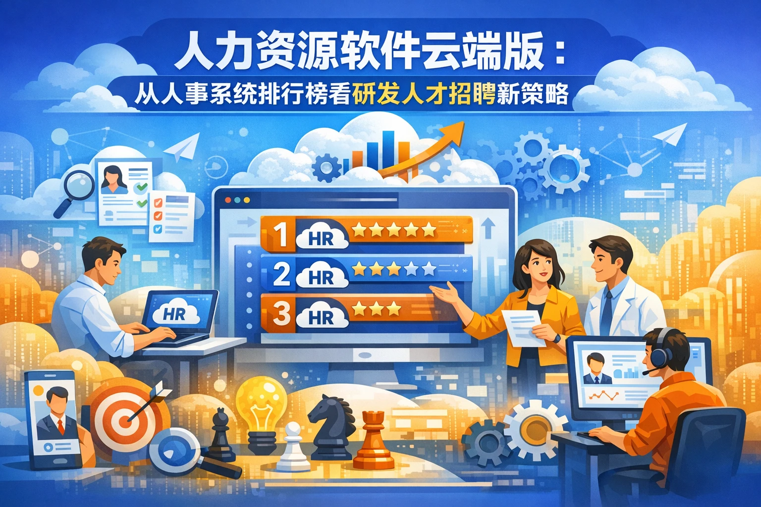 人力资源软件云端版：从人事系统排行榜看研发人才招聘新策略