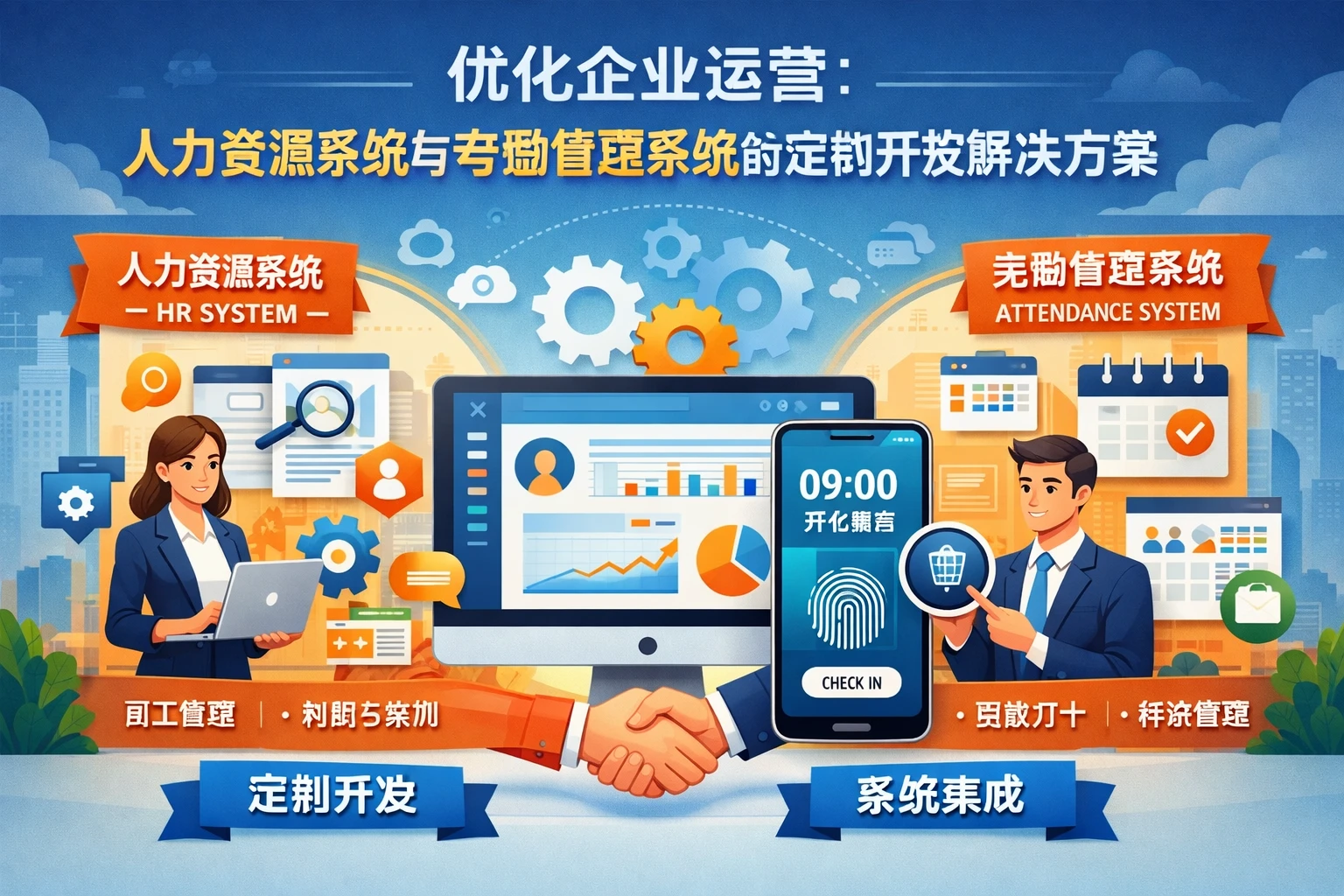 优化企业运营：人力资源系统与考勤管理系统的定制开发解决方案