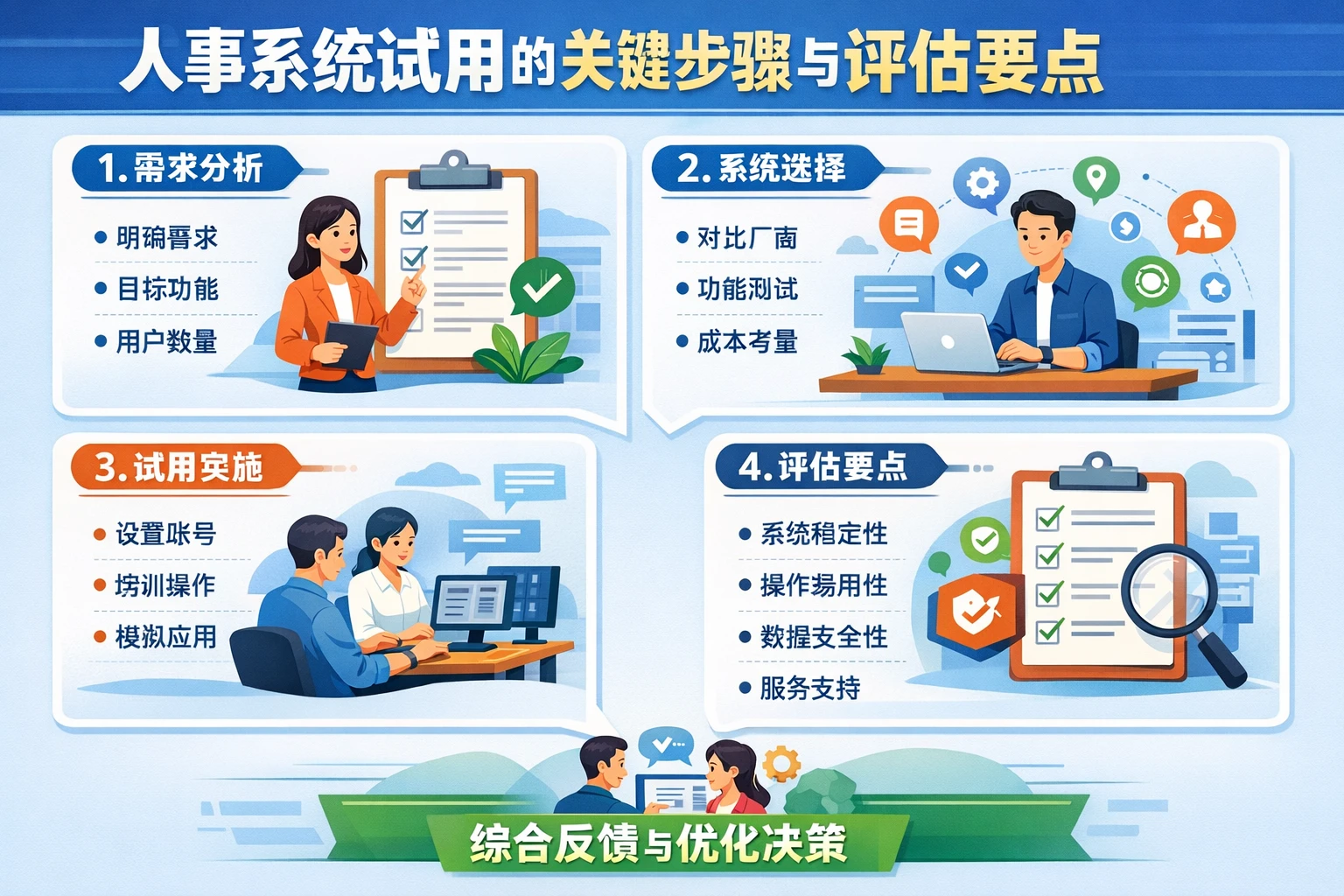 人事系统试用的关键步骤与评估要点