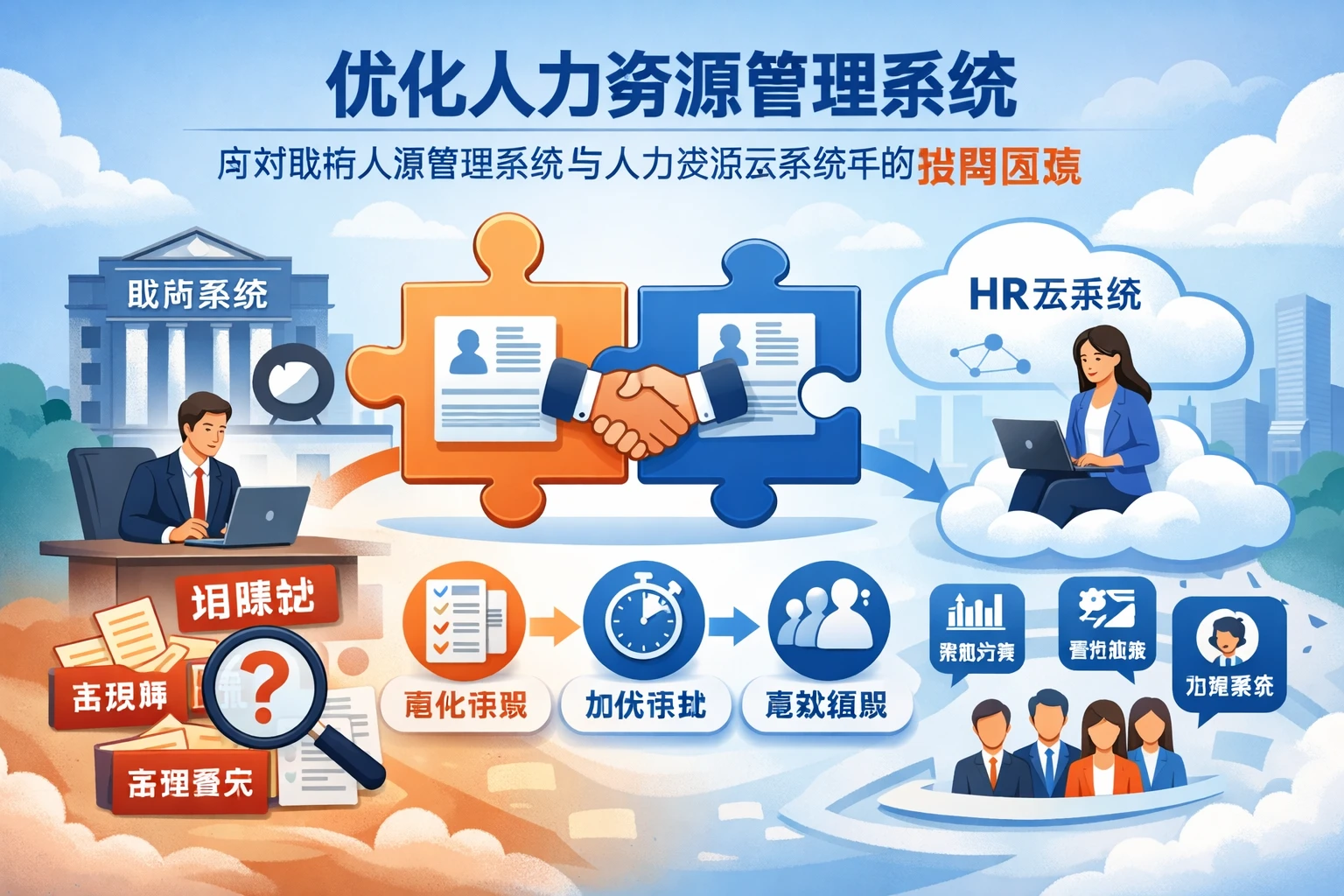 优化人力资源管理系统：应对政府人事管理系统与人力资源云系统中的招聘困境