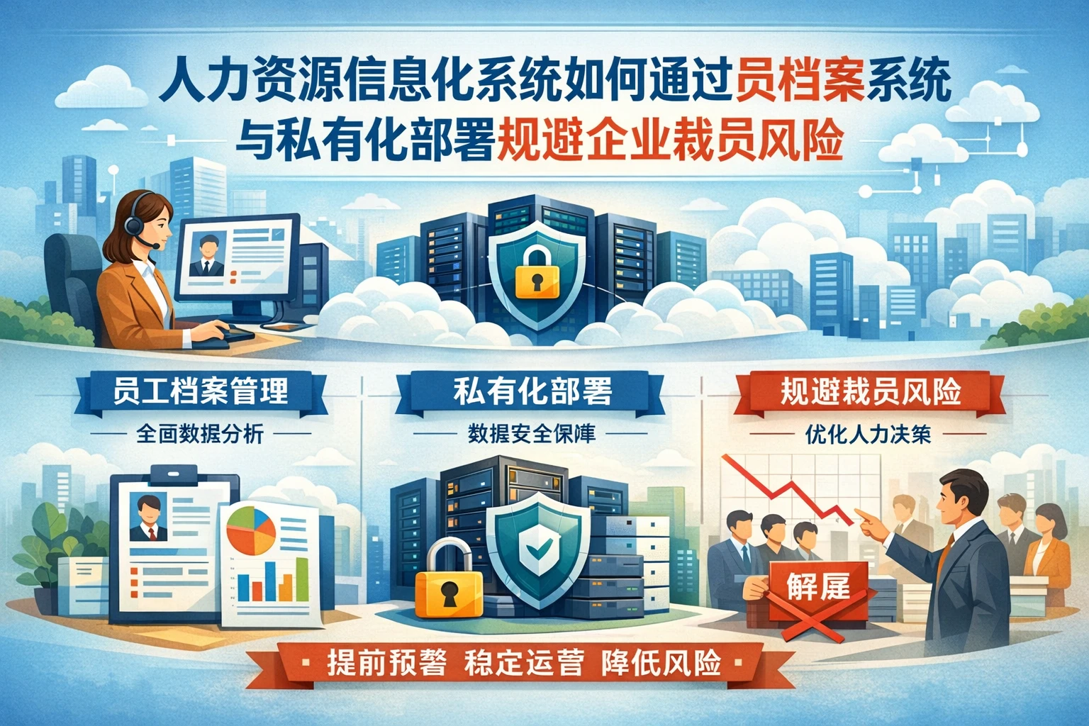 人力资源信息化系统如何通过员工档案系统与私有化部署规避企业裁员风险