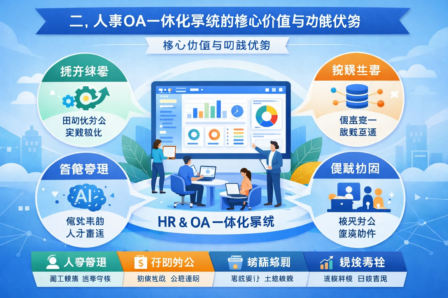 二、人事OA一体化系统的核心价值与功能优势
