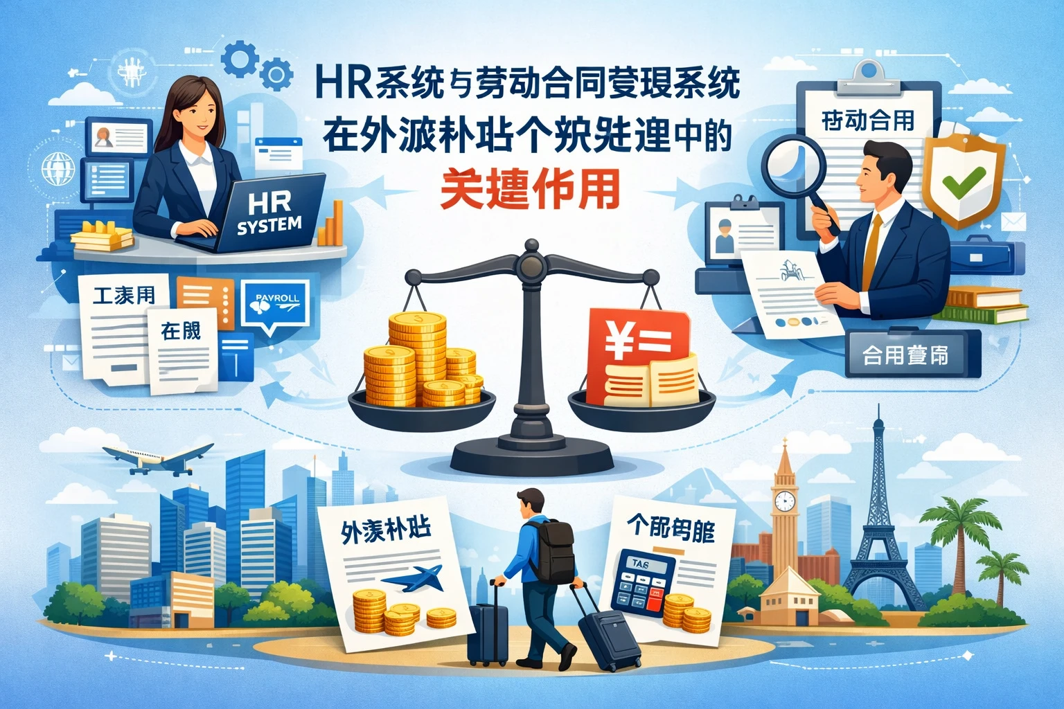 HR系统与劳动合同管理系统在外派补贴个税处理中的关键作用