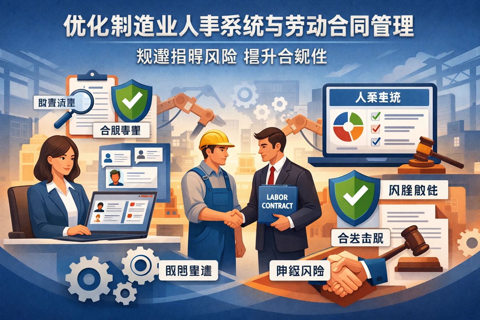 优化制造业人事系统与劳动合同管理系统，规避招聘风险提升合规性