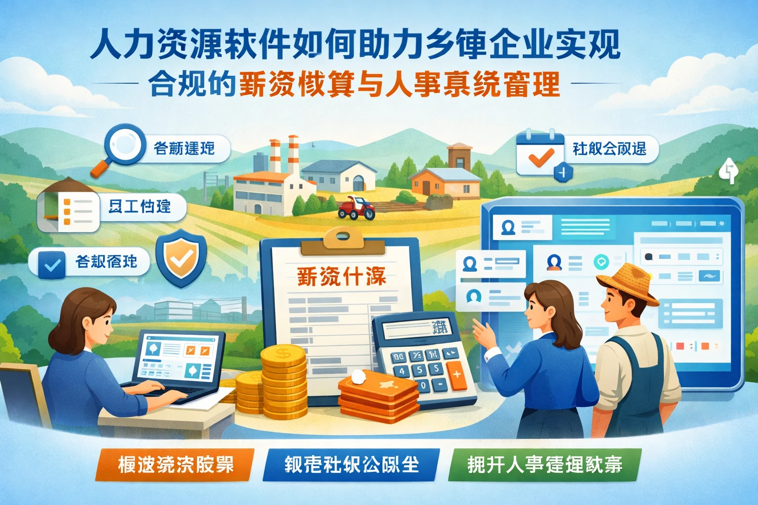 人力资源软件如何助力乡镇企业实现合规的薪资核算与人事系统管理