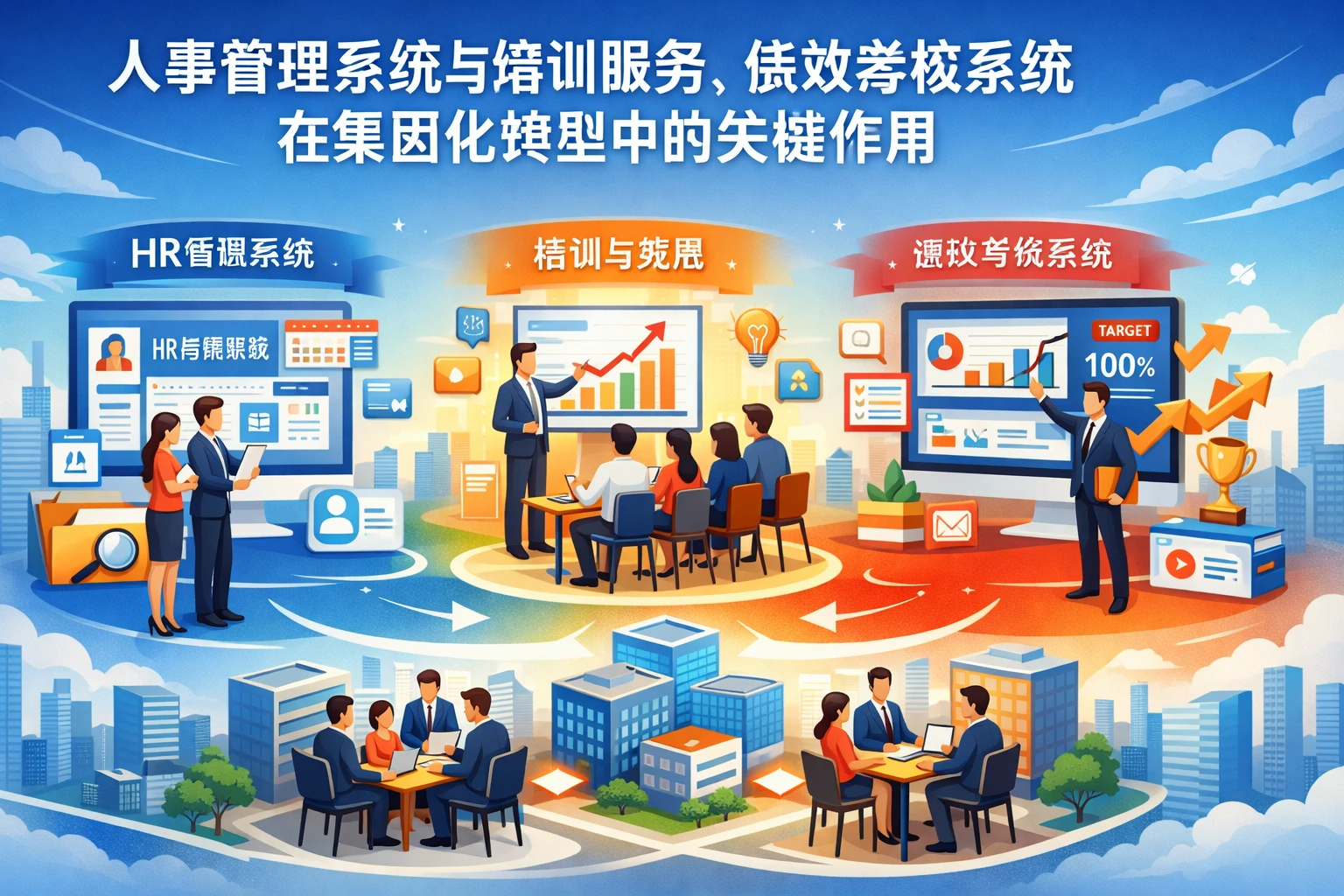 人事管理系统与培训服务、绩效考核系统在集团化转型中的关键作用