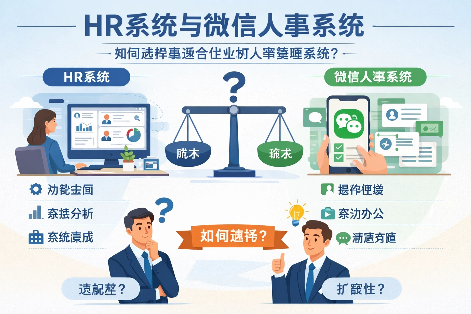 HR系统与微信人事系统：如何选择最适合企业的人事管理系统
