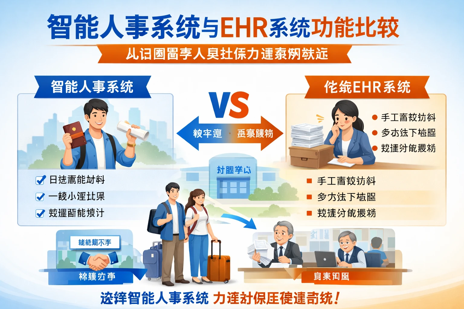 智能人事系统与EHR系统功能比较：从归国留学人员社保办理案例说起