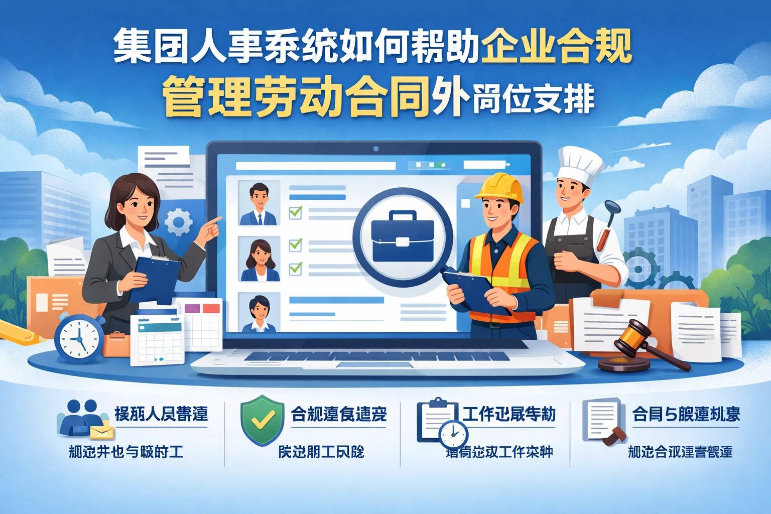 集团人事系统如何帮助企业合规管理劳动合同外岗位安排