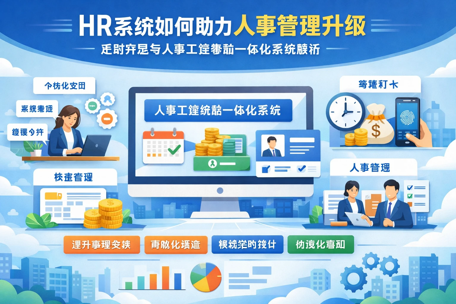 HR系统如何助力人事管理升级：定制开发与人事工资考勤一体化系统解析