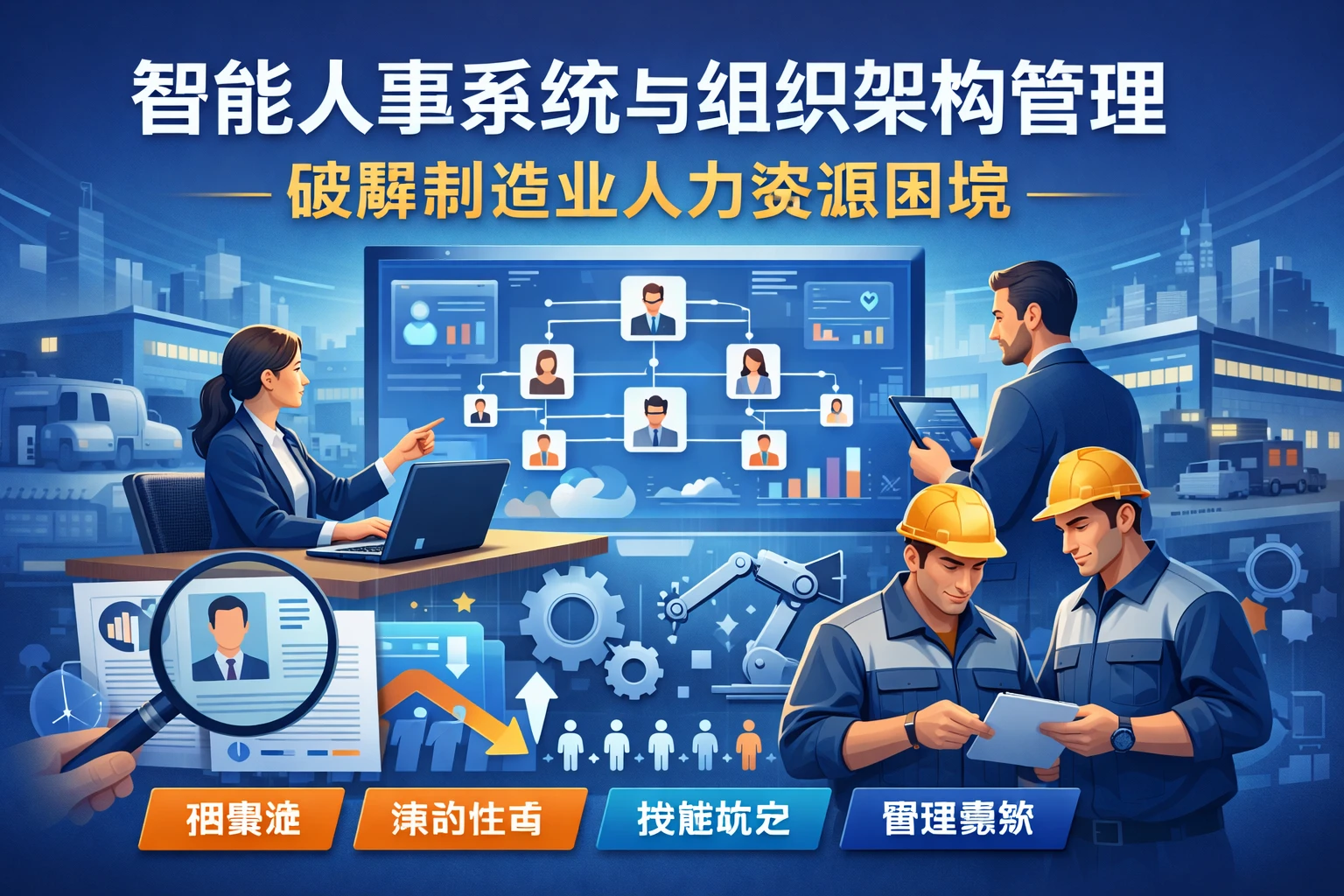 智能人事系统与组织架构管理：破解制造业人力资源困境