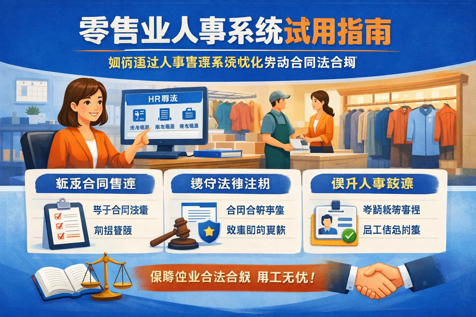 零售业人事系统试用指南：如何通过人事管理系统优化劳动合同法合规