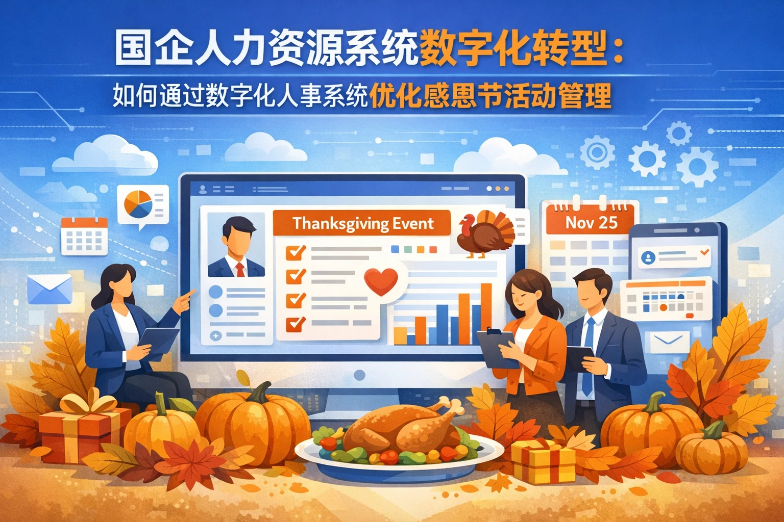 国企人力资源系统数字化转型：如何通过数字化人事系统优化感恩节活动管理