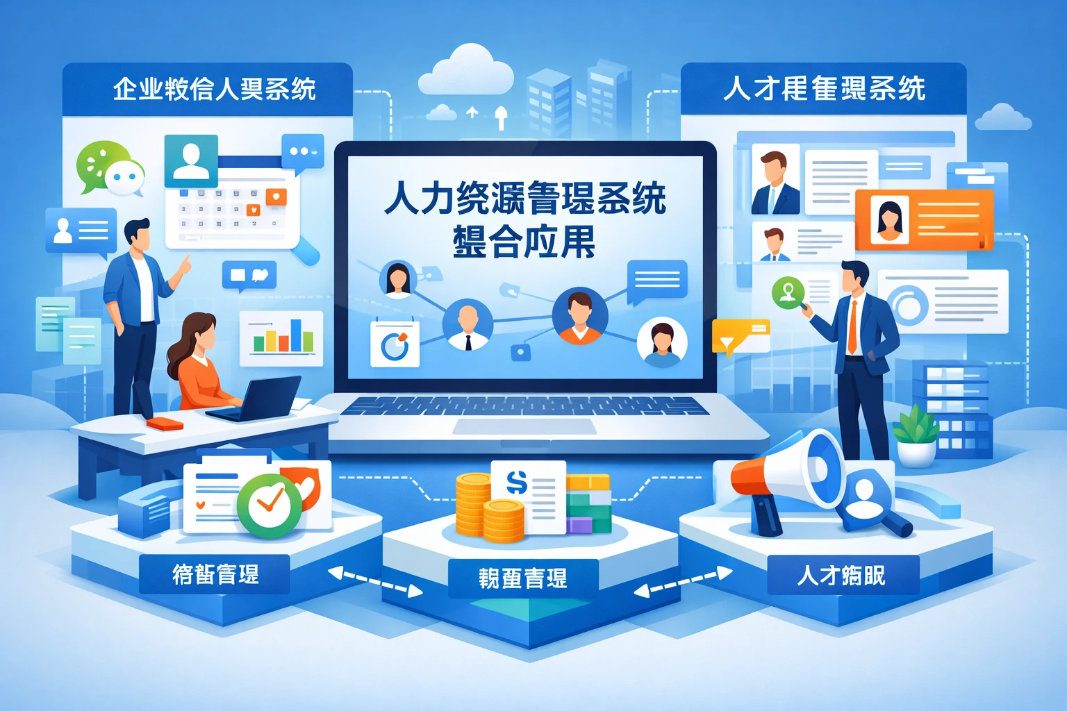 人力资源管理系统、企业微信人事系统与人才库管理系统的整合应用