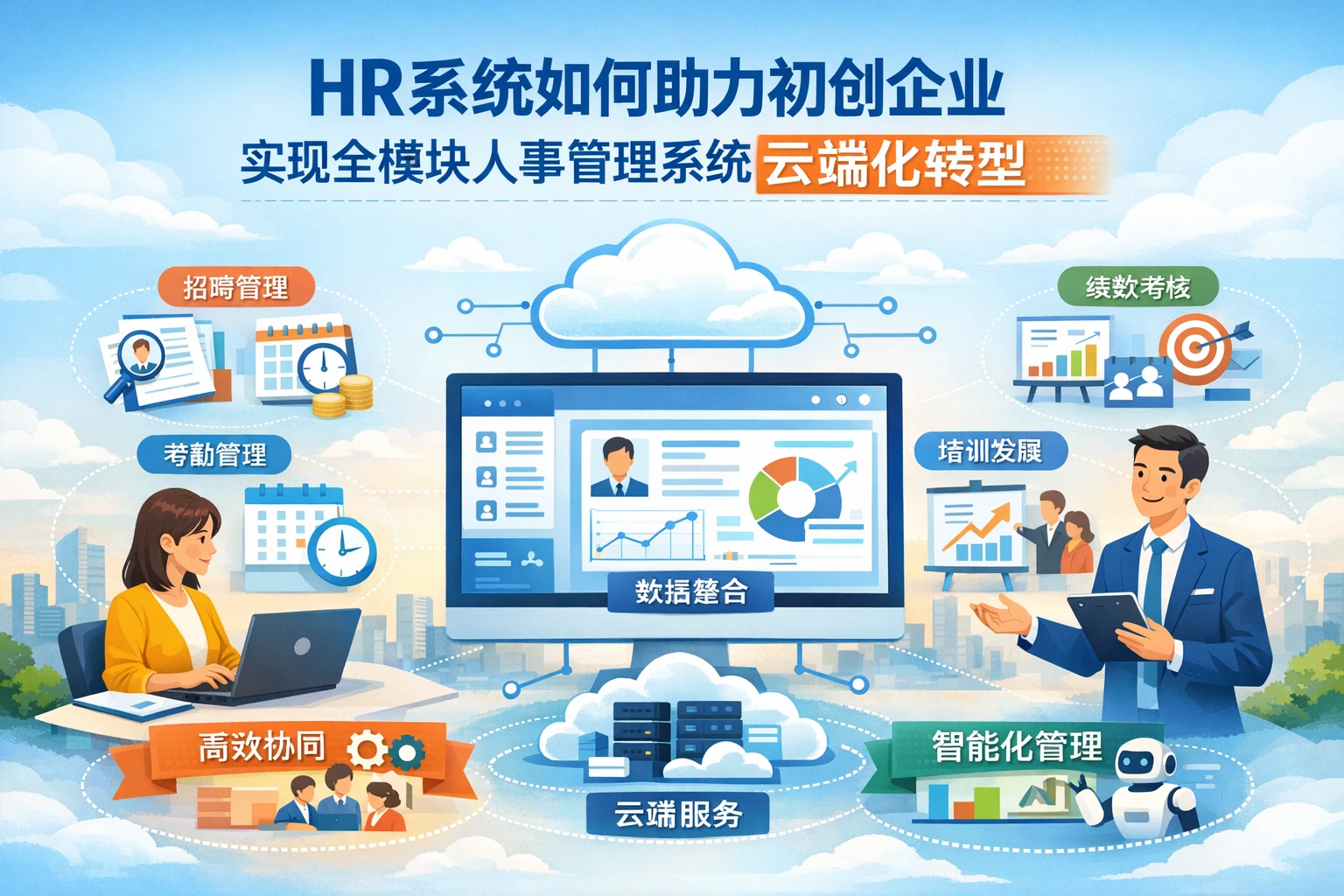 HR系统如何助力初创企业实现全模块人事管理系统云端化转型