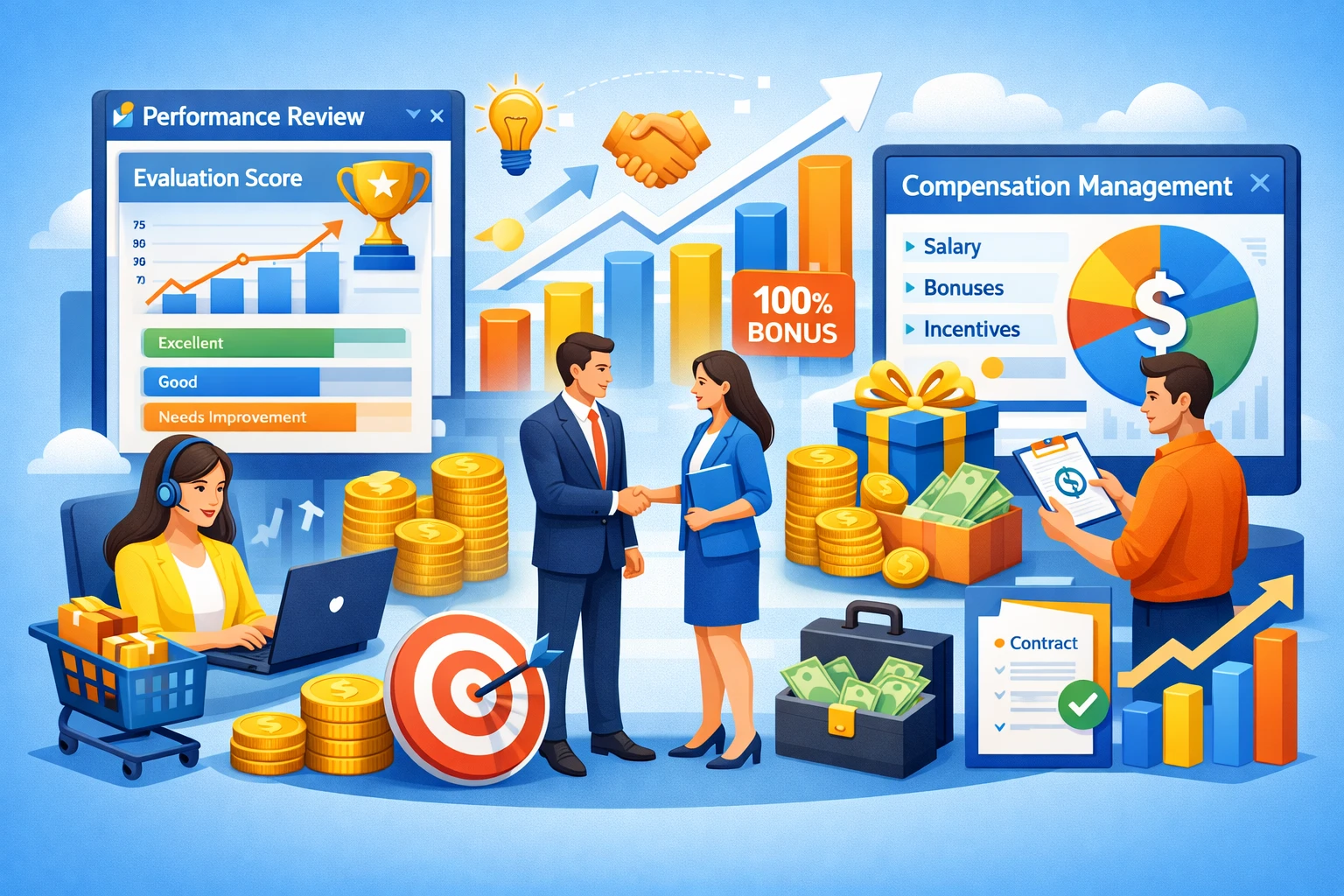 优化人力资源软件中的绩效考评与薪酬管理系统：解决采购与商务人员激励难题