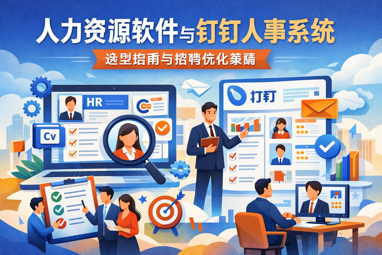 人力资源软件与钉钉人事系统：选型指南与招聘优化策略
