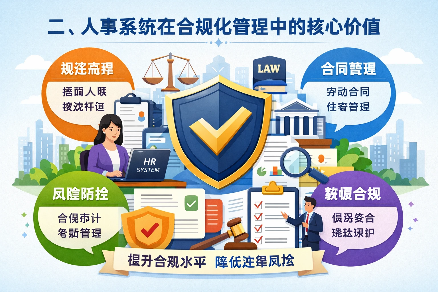 二、人事系统在合规化管理中的核心价值