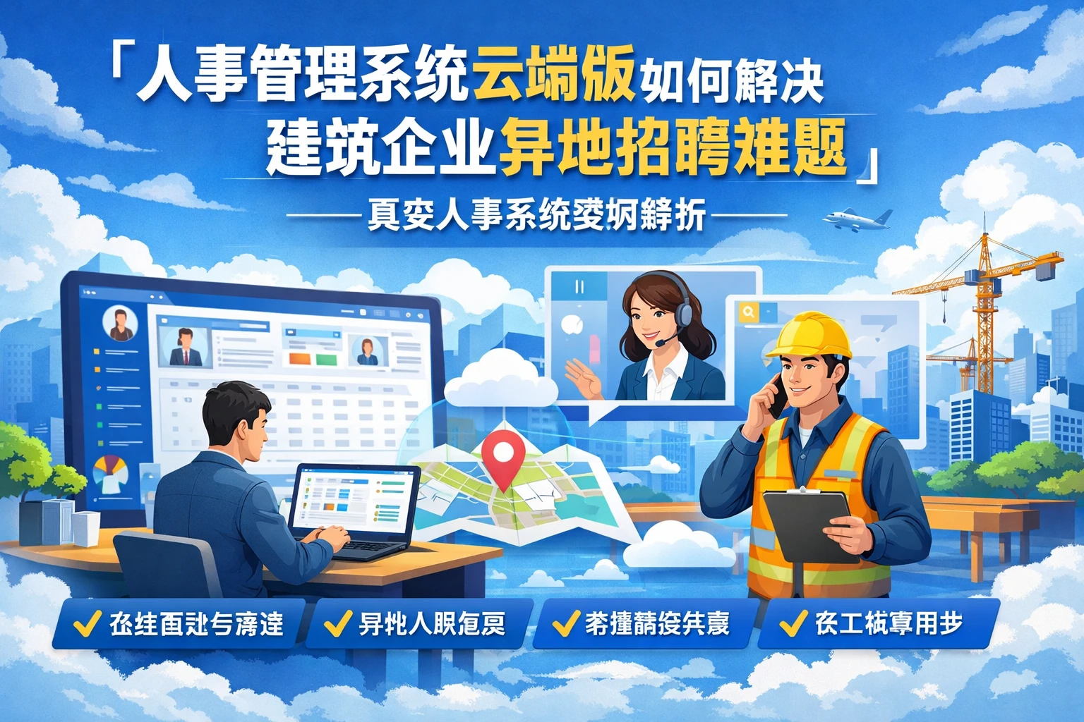 人事管理系统云端版如何解决建筑企业异地招聘难题——真实人事系统案例解析