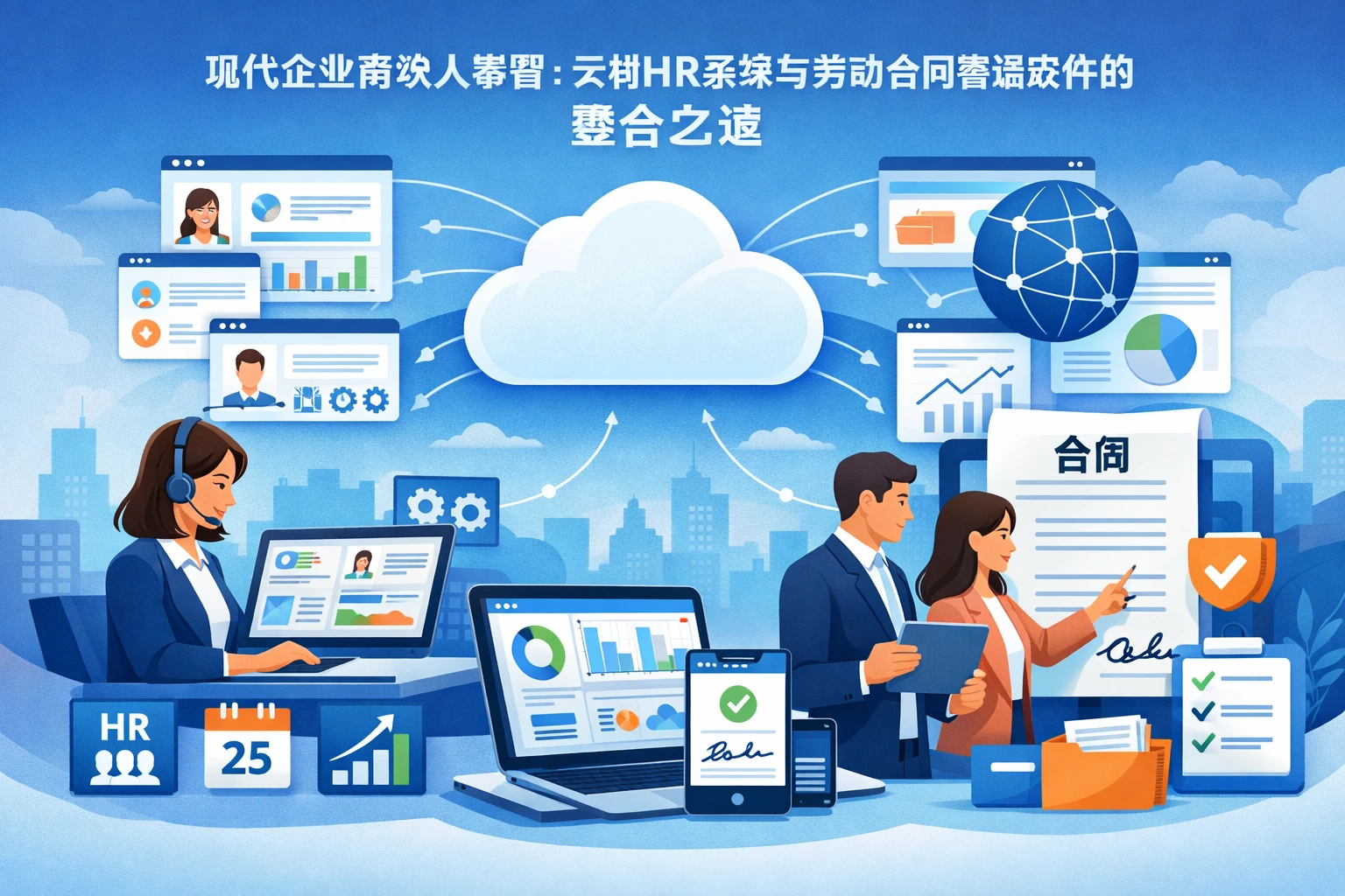 现代企业高效人事管理：云端HR系统与劳动合同管理软件的整合之道