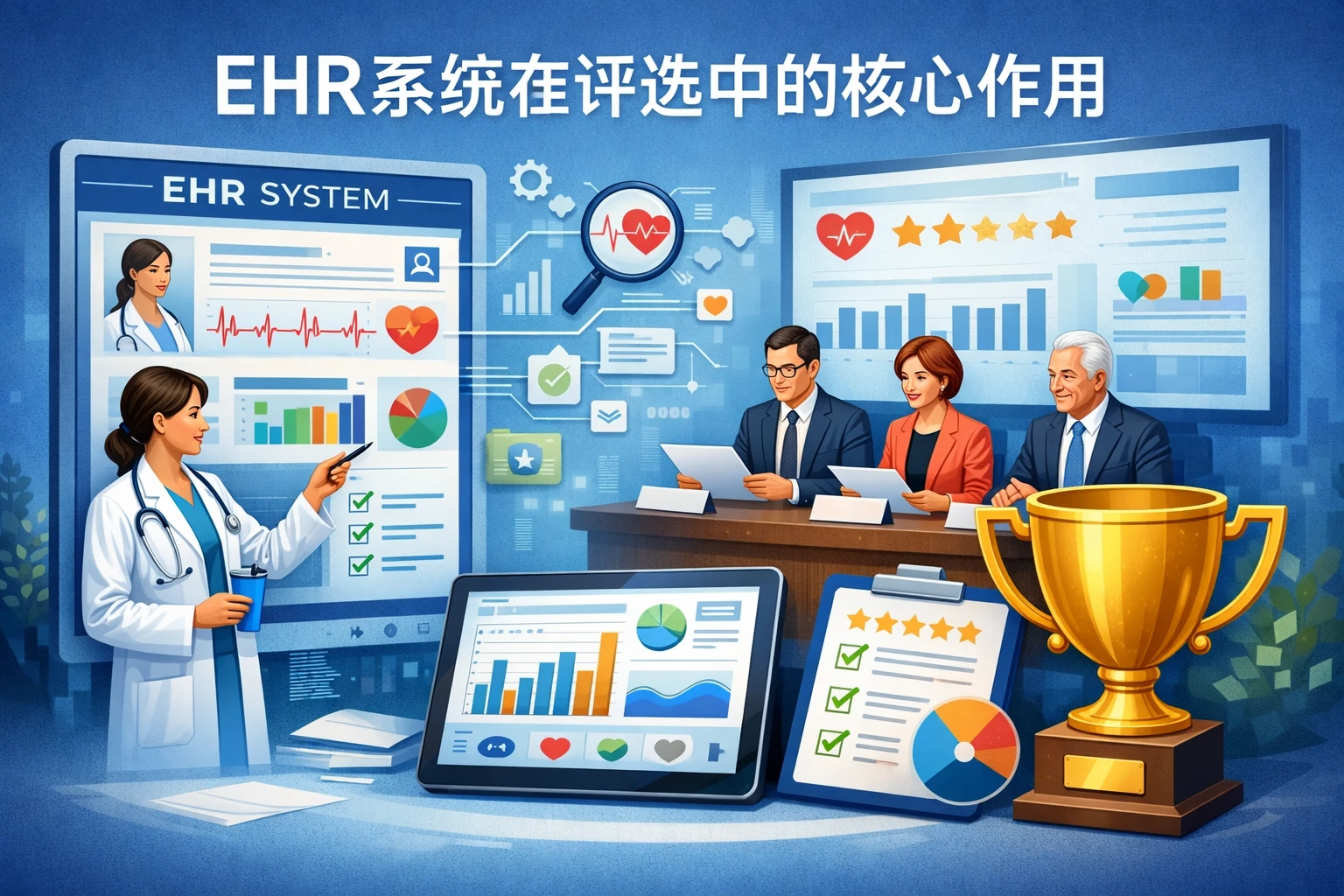 EHR系统在评选中的核心作用