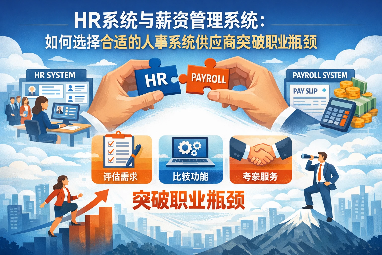 HR系统与薪资管理系统：如何选择合适的人事系统供应商突破职业瓶颈